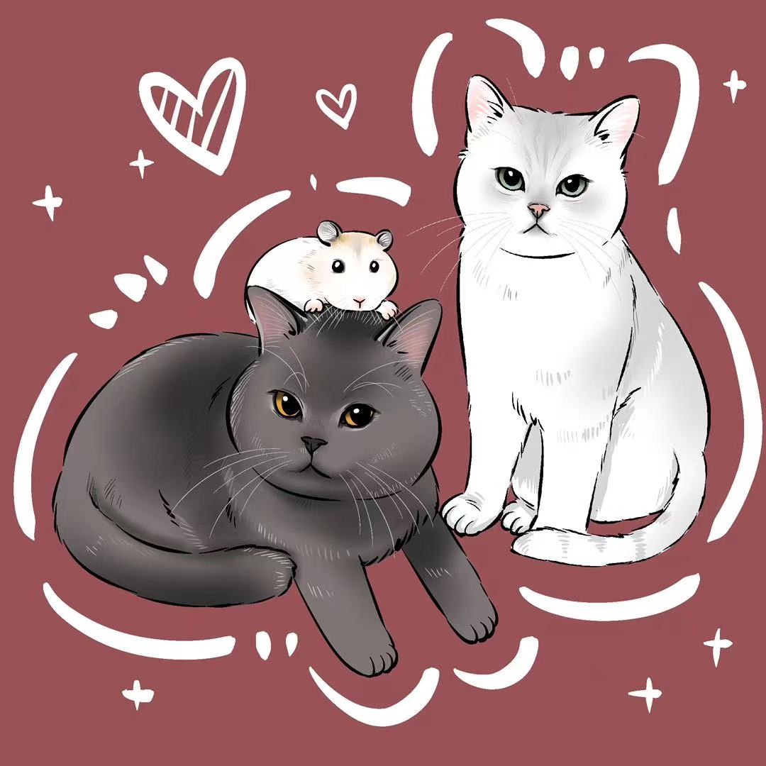 Pawtrait Perfection: Custom Whisker-to-Tail Digital Artwork
