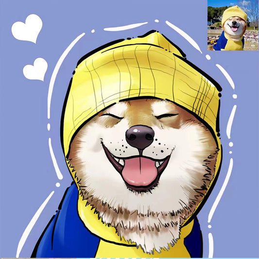Pawtrait Perfection: Custom Whisker-to-Tail Digital Artwork
