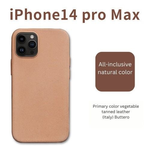 Hand-Painted Pet Portrait Vegan-Tanned Leather Phone Case