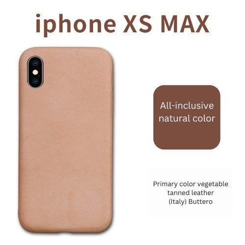 Hand-Painted Pet Portrait Vegan-Tanned Leather Phone Case