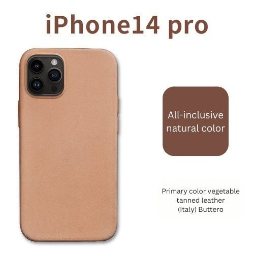 Hand-Painted Pet Portrait Vegan-Tanned Leather Phone Case