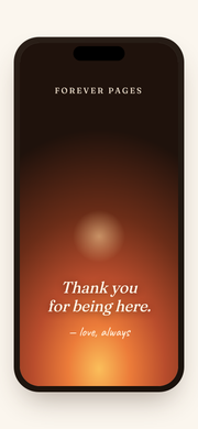Forever Pages opening scene mockup