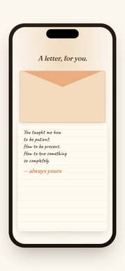 Forever Pages letter scene mockup