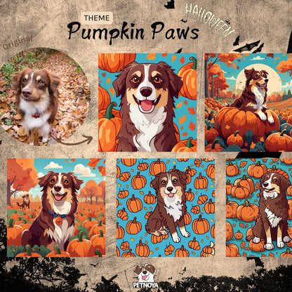 Boo-tiful Personalized Halloween Dog Portraits - Custom Pet AI Art for Wall Decor & Profile picture (Digital files)