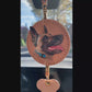 Custom 3D Leather Engraved Pet Portrait Car Mirror Charms
