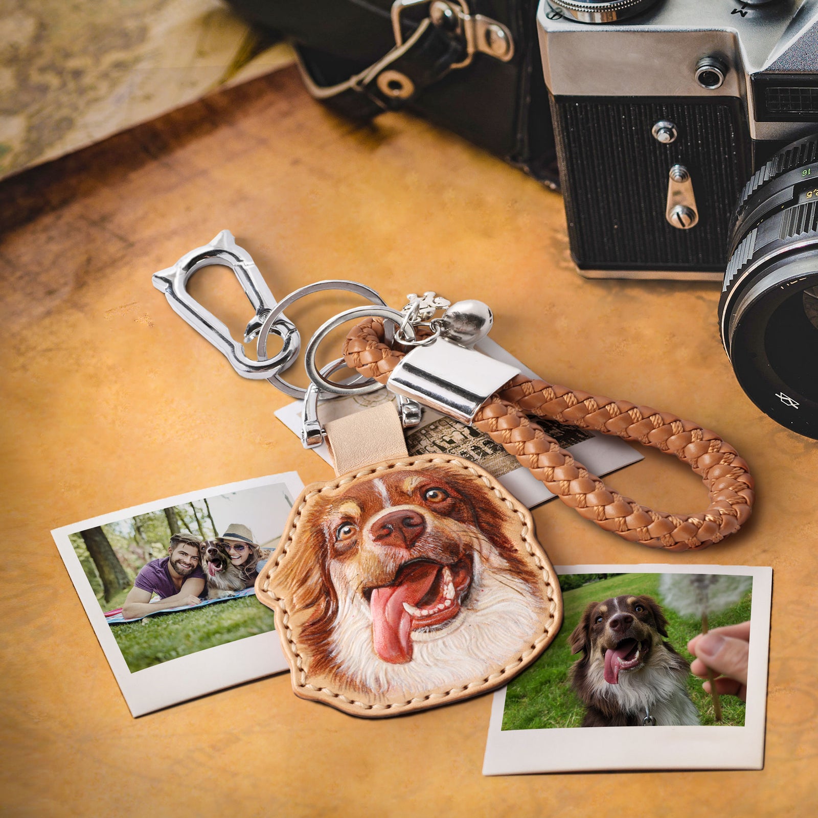 Different styles of custom 3D pop carving pet keychains