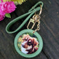 Custom pet portrait photo keychain, Custom photo keyring for pet lovers